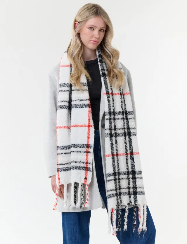 fraas-sustainability-edition-schal-fraas-plaid-karo-mit-xl-fransen-38-x-200-cm image 1
