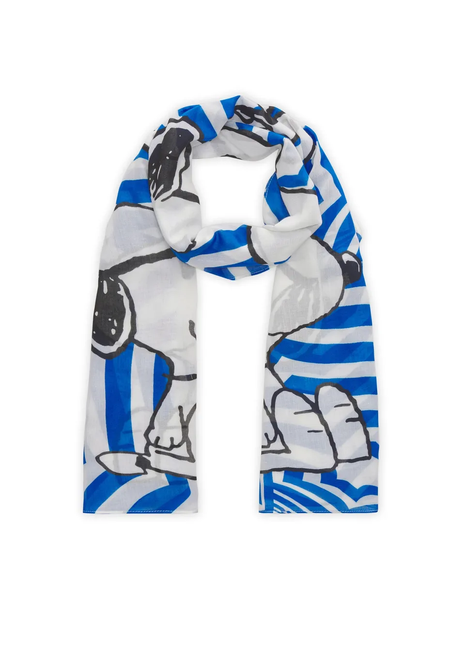 codello-peanuts-schal-aus-modal-mix-mit-snoopy-motiven-beach-umbrellas image 1