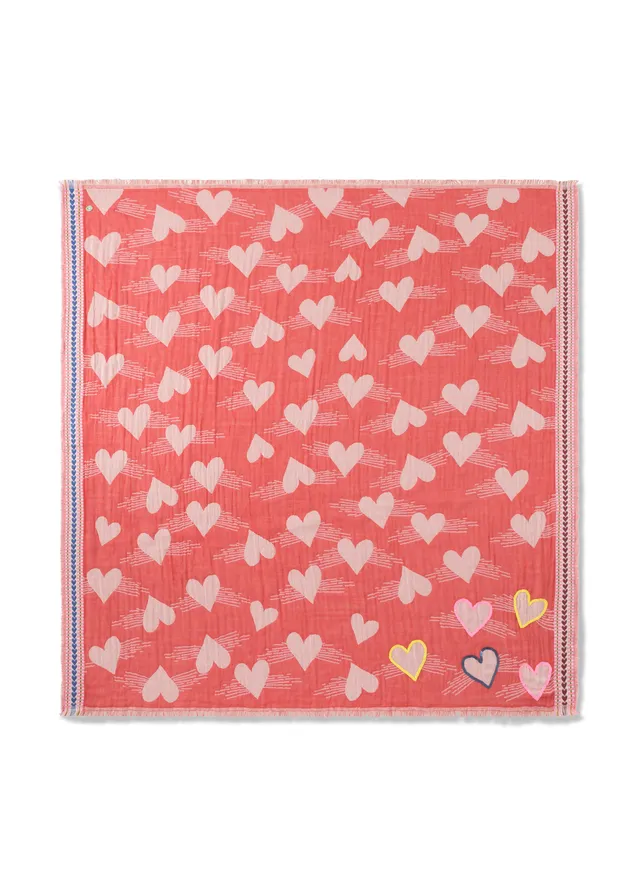 codello-jacquard-tuch-aus-baumwoll-mix-mit-herzmuster image 1