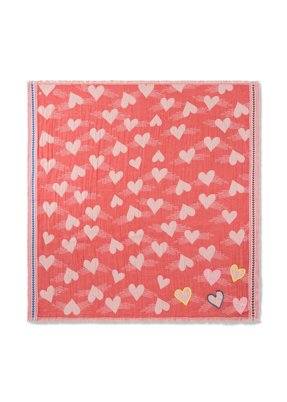 codello-jacquard-tuch-aus-baumwoll-mix-mit-herzmuster image 1