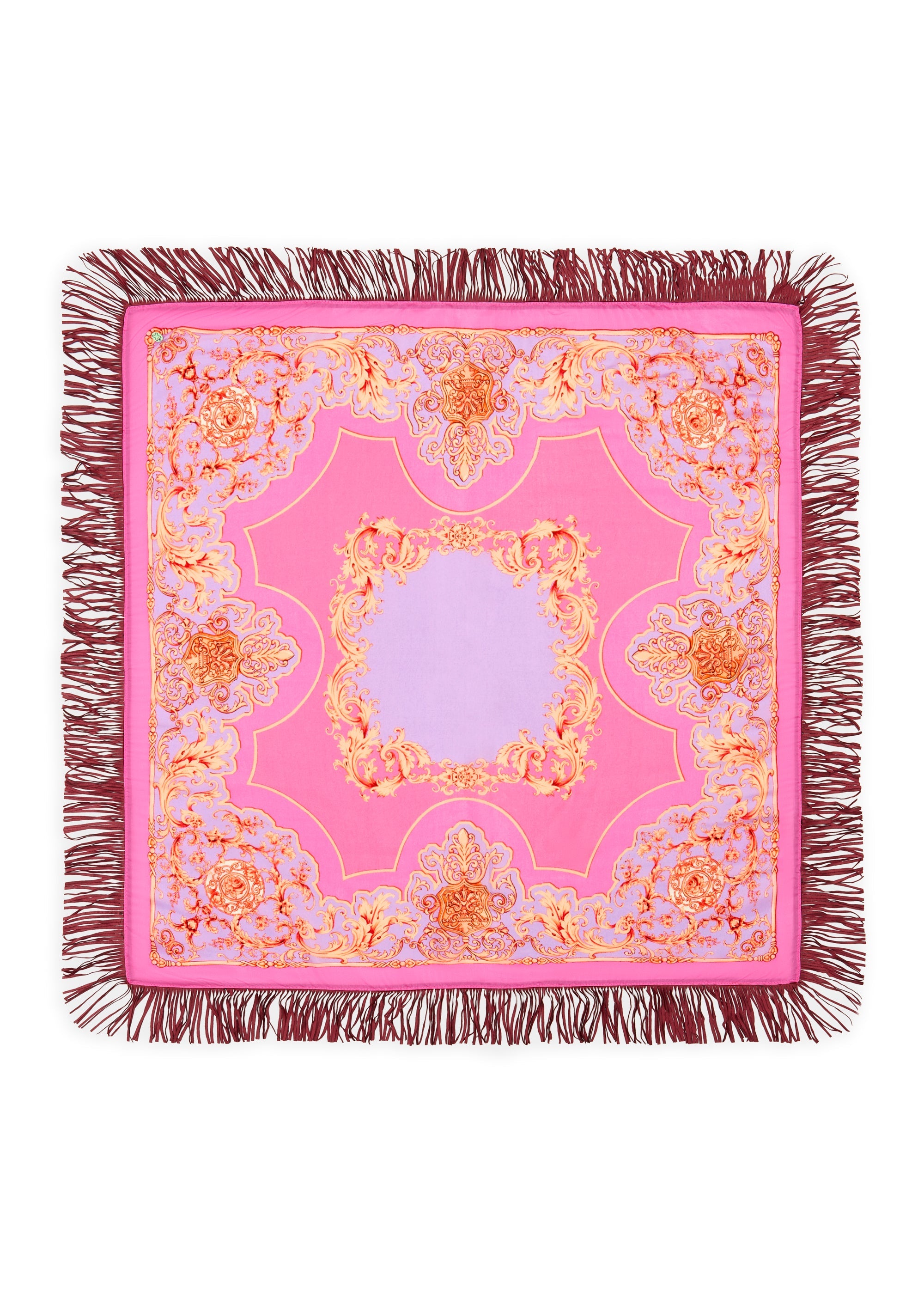 codello-tuch-viskose-seide-mix-mit-ornamental-muster-und-fransen image 2
