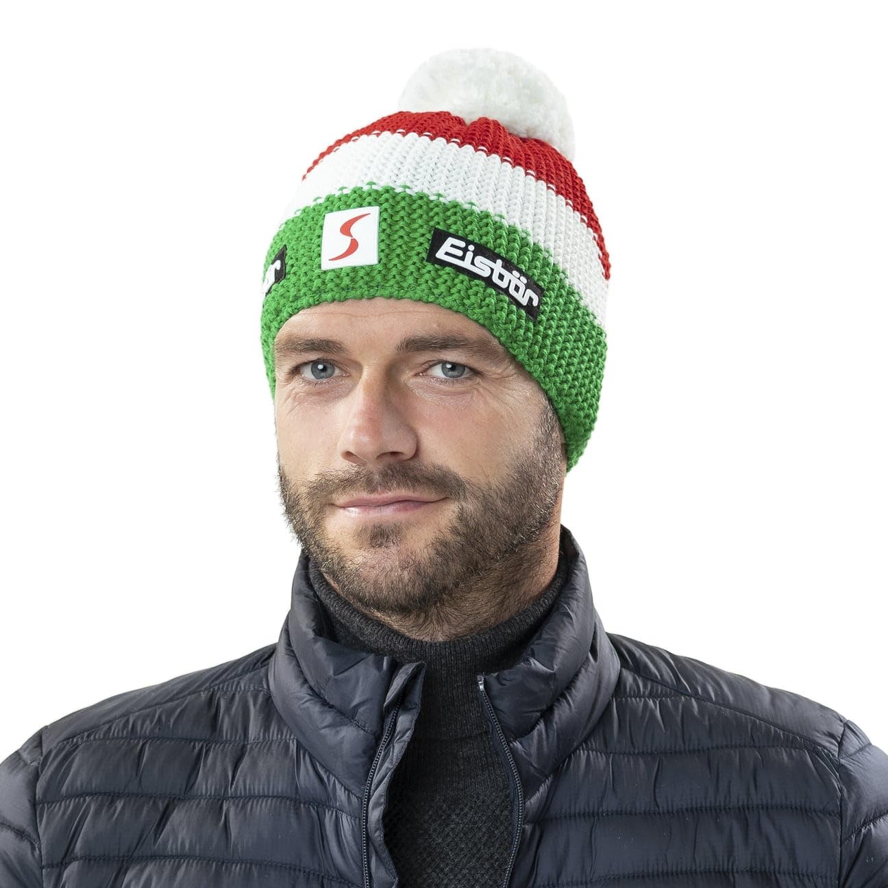eisb-r-star-pompon-sp-unisex-m-tze-mit-innenfleece-und-austria-skiteam-logo image 3
