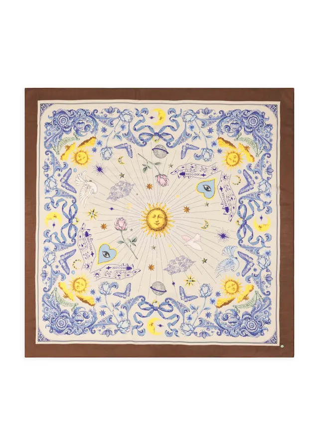 codello-tuch-aus-modal-wolle-mix-mit-universum-motiven image 1