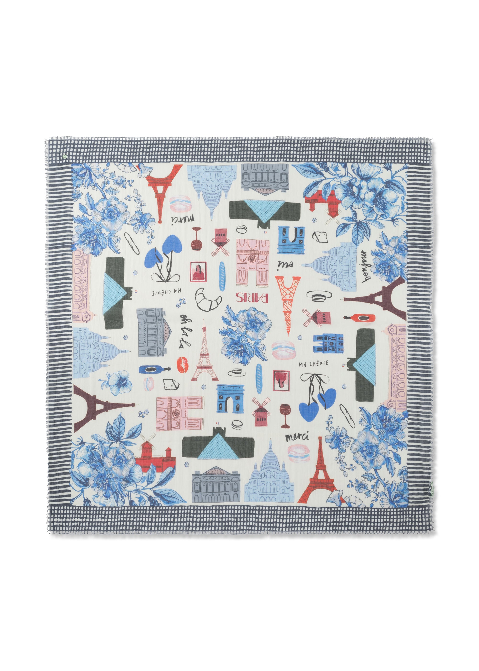 codello-tuch-aus-baumwolle-mit-paris-motiven image 1