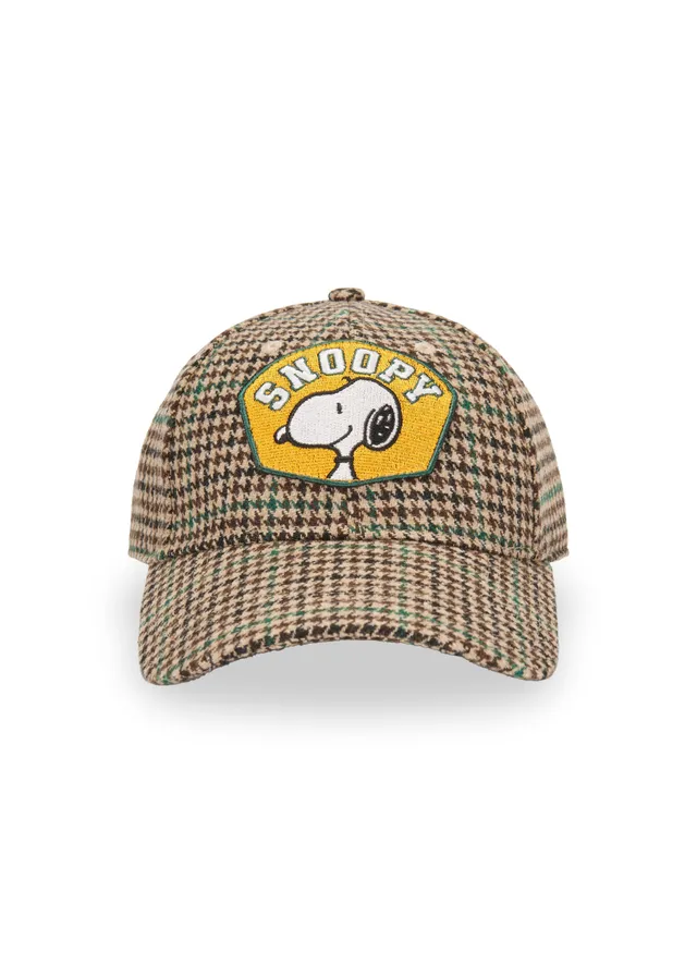 codello-peanuts-cap-karo-muster-snoopy-patch-mit-wollanteil image 1