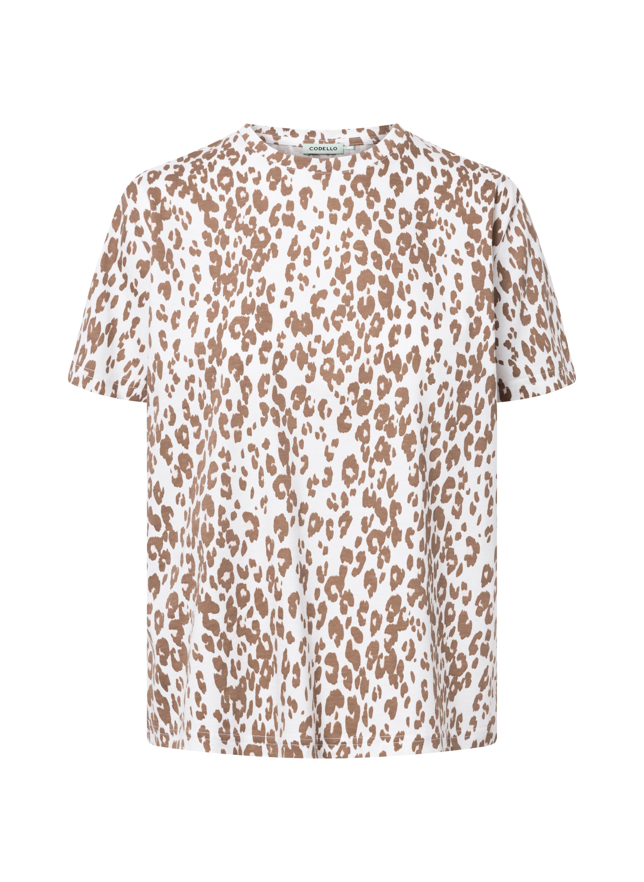 codello-t-shirt-aus-baumwolle-mit-klassischem-leomuster image 1