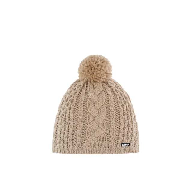 eisb-r-afra-pompon-m-tze-damen-merino-bommelm-tze-mit-zopfmuster image 1