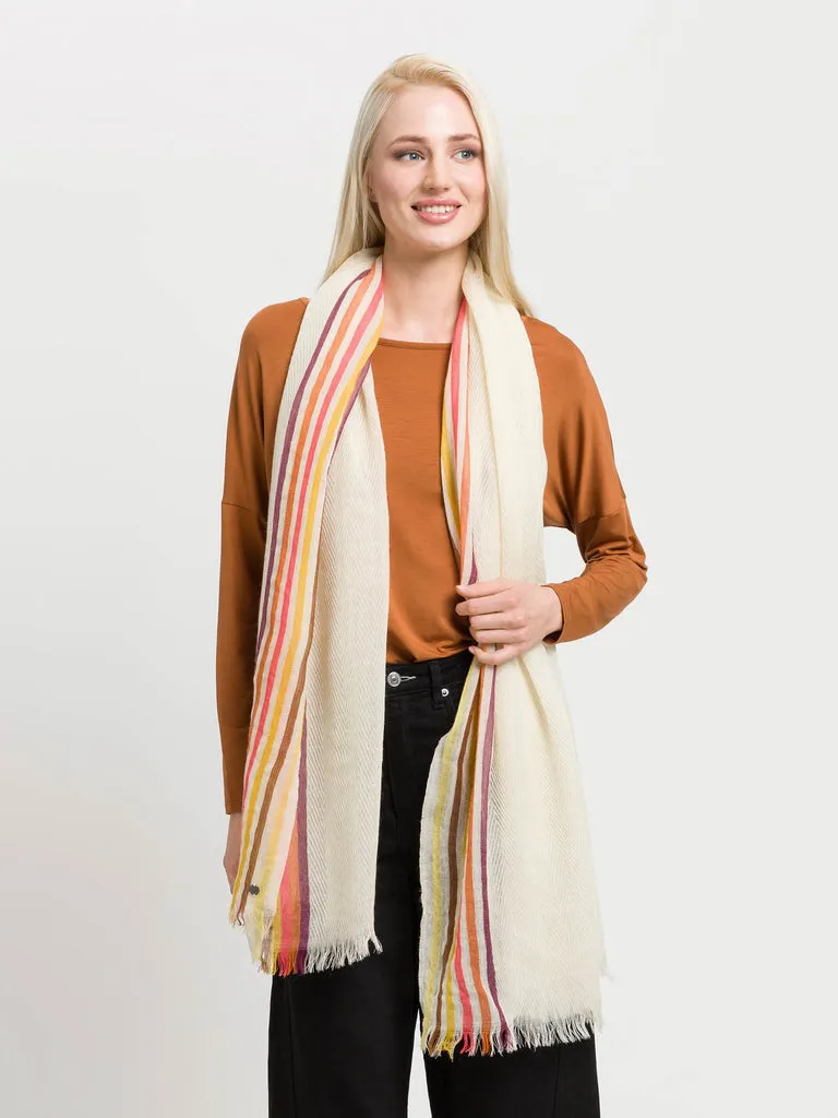 fraas-wollschal-einfarbig-mit-highlight-streifen-60-x-180-cm image 1