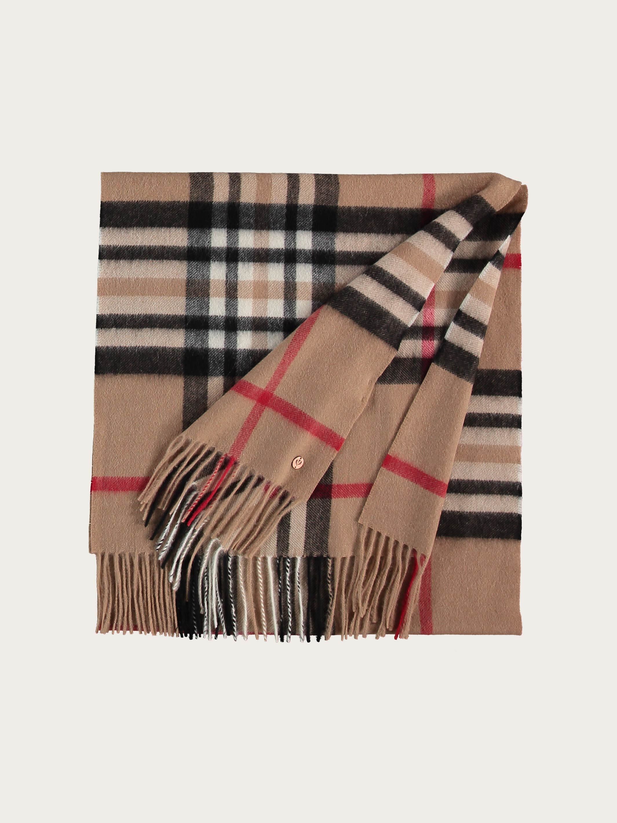 fraas-kaschmir-schal-mit-fraas-plaid-karo-42-x-190-cm-aus-reinem-kaschmir image 4