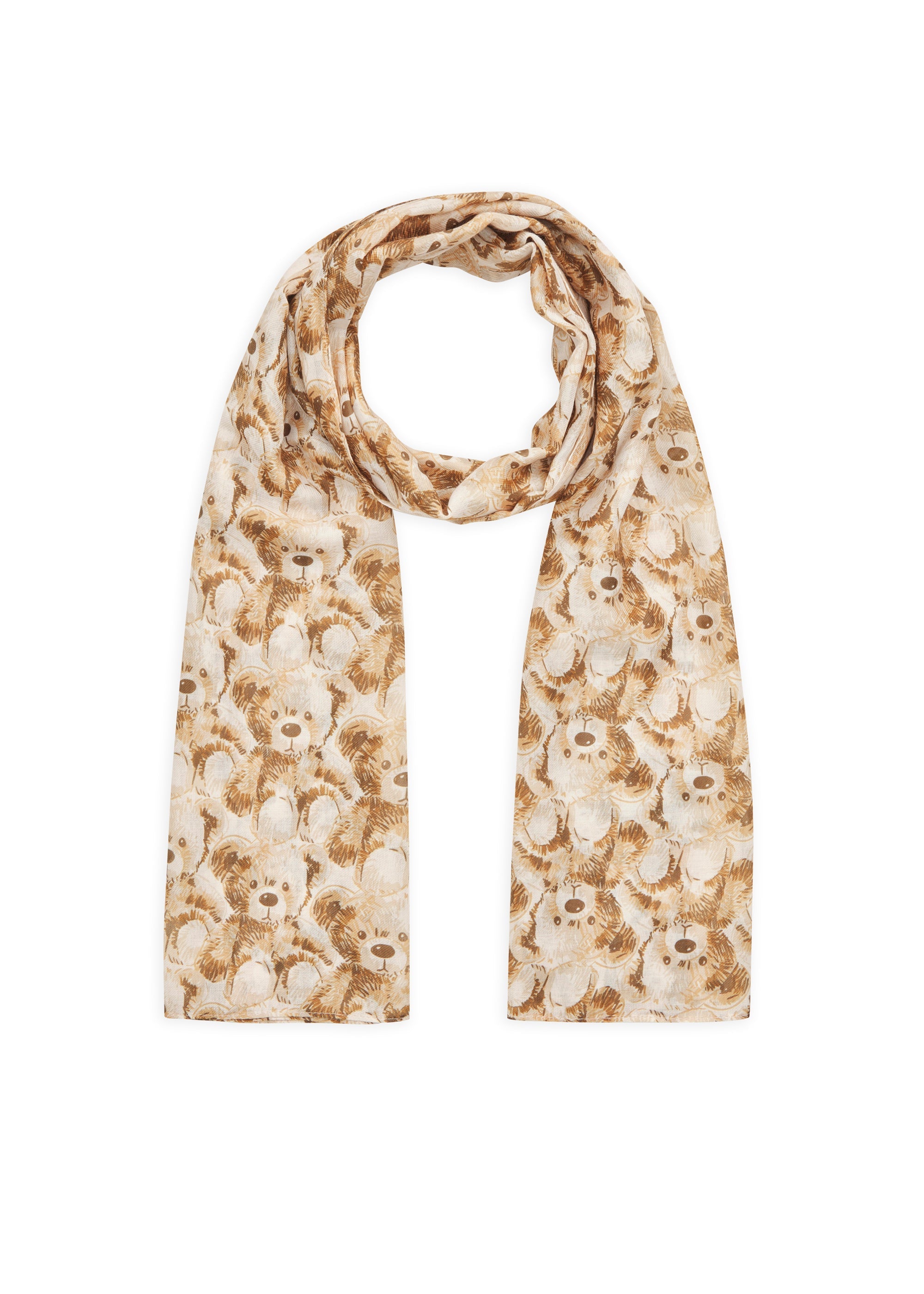 codello-schal-aus-recyceltem-polyester-mit-teddyb-r-muster image 1