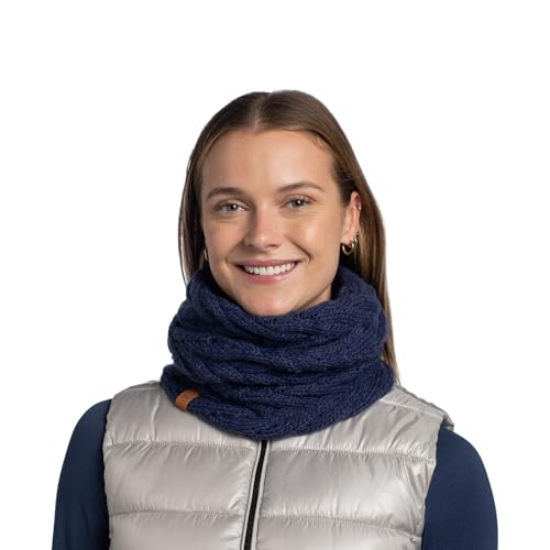 buff-knitted-polar-schlauchschal-midnight-blue image 7