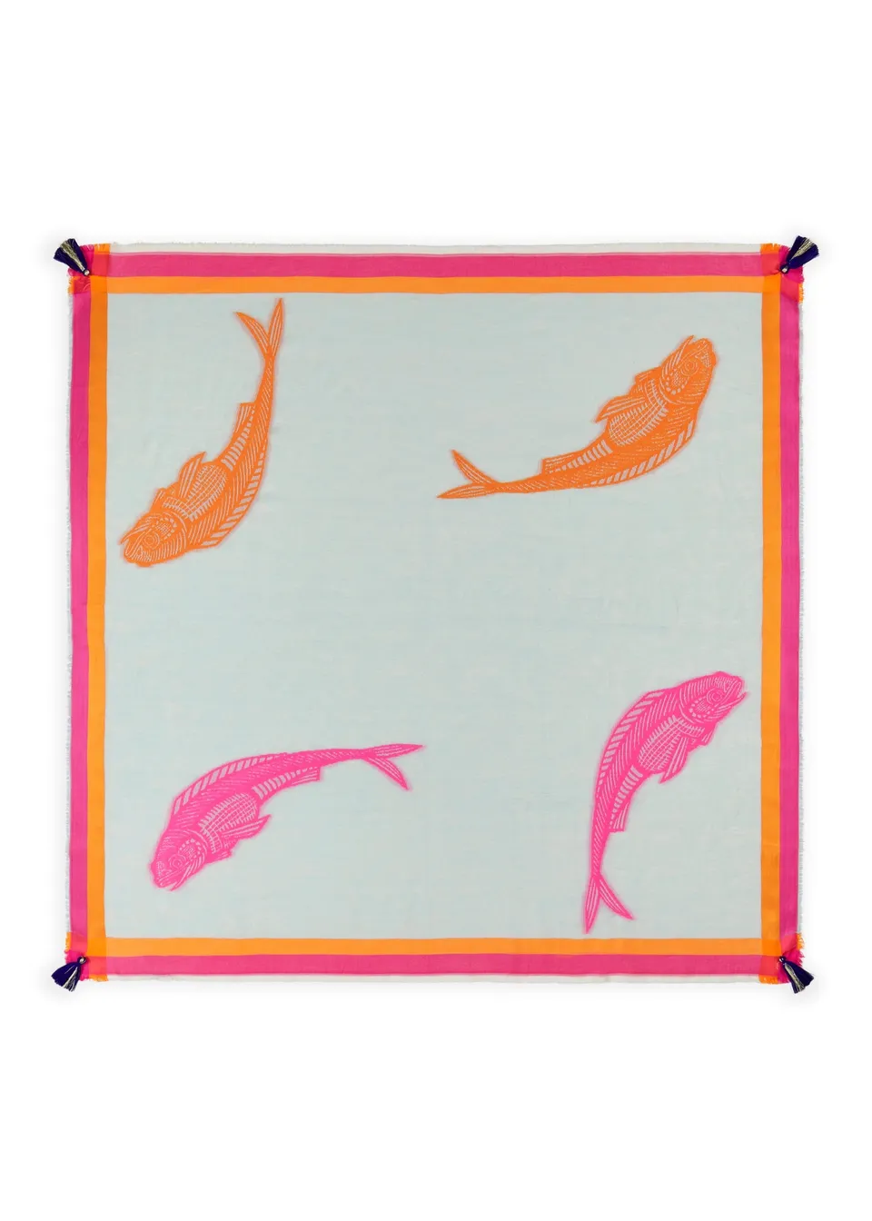 codello-jacquard-tuch-baumwoll-mix-mit-fisch-motiven image 1