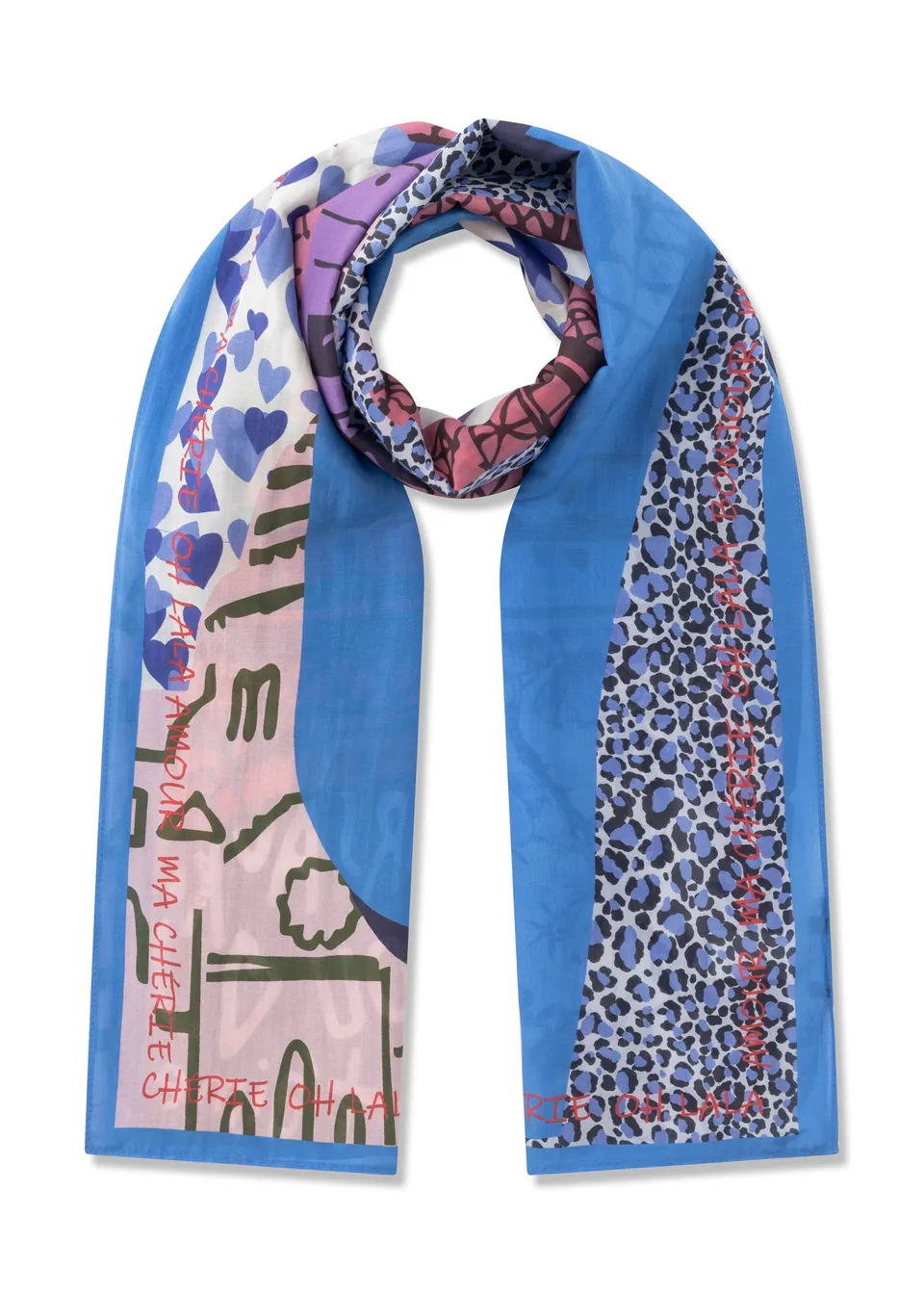 codello-schal-baumwoll-seide-mix-paris-muster-amour image 1