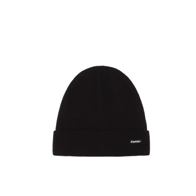 eisb-r-skater-beanie-warme-2-lagige-strickm-tze-mit-umschlag-in-schwarz image 1