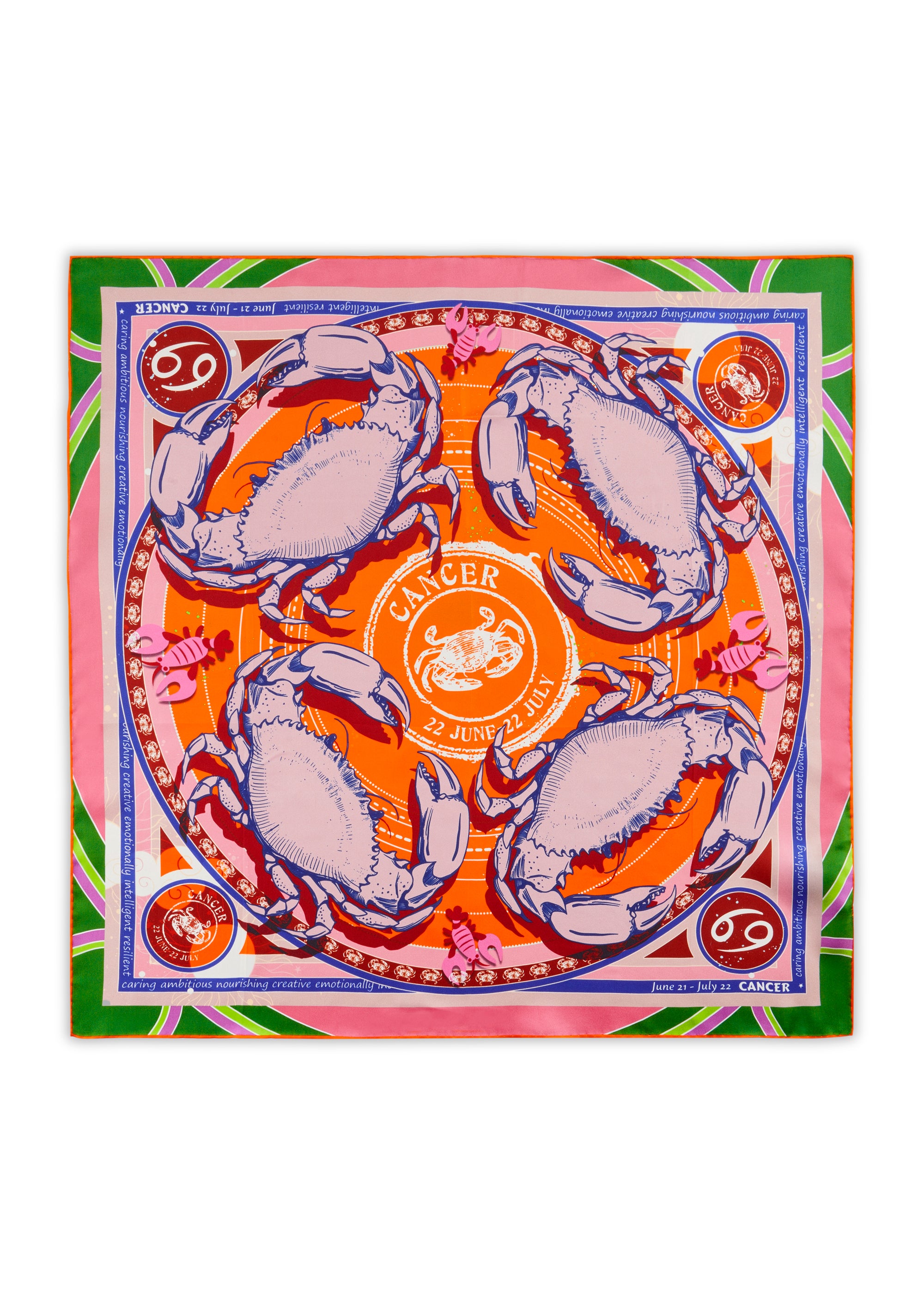 codello-krebs-sternzeichen-tuch-aus-reiner-seide-zodiak image 1