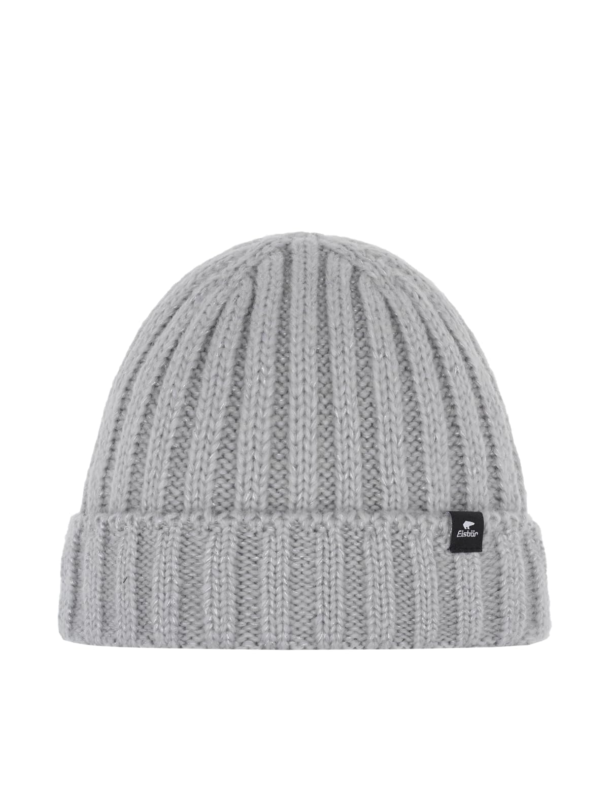 eisb-r-alea-strickm-tze-mit-umschlag-schwarz image 1