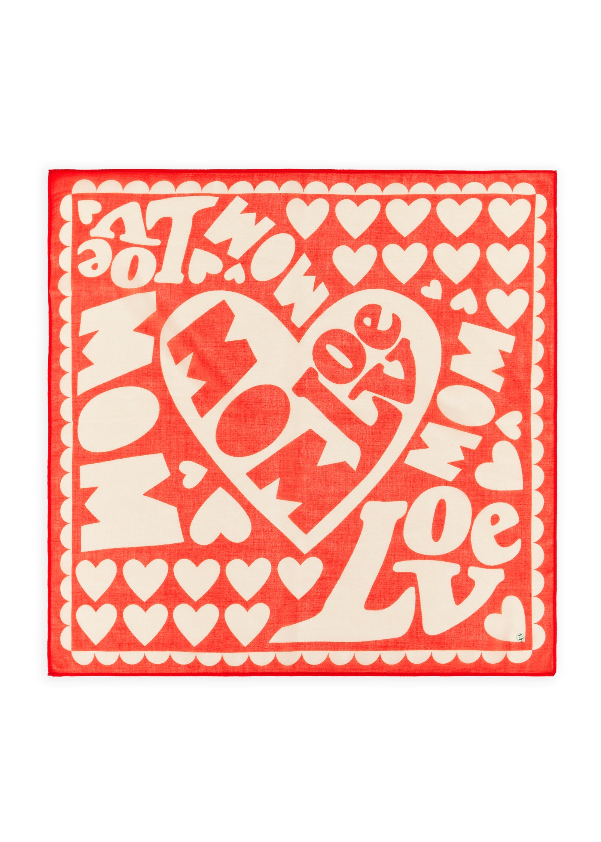 codello-bandana-modal-mix-love-mom-schriftzug-rot image 1