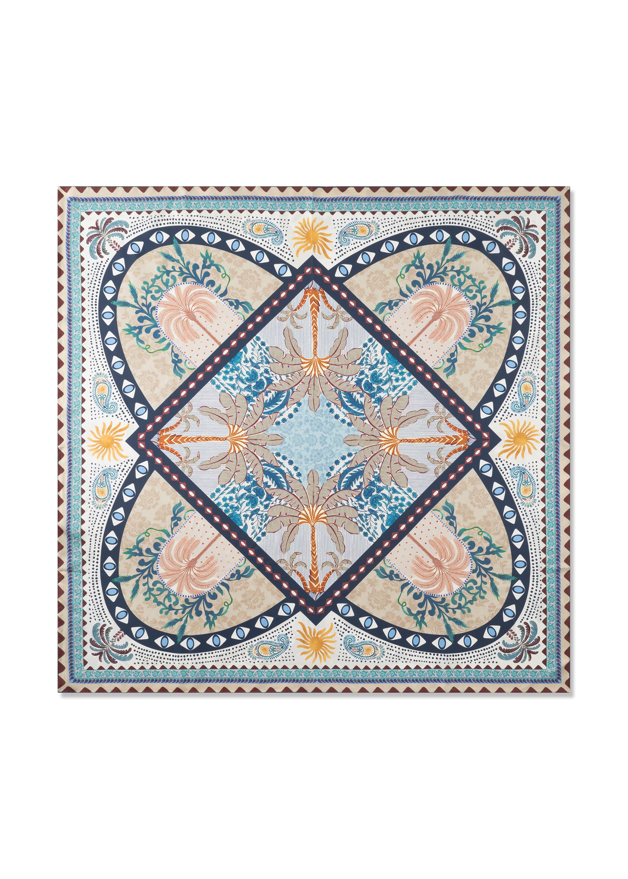 codello-premium-tuch-aus-reiner-seide-mit-palmen-motiven-pure-silk image 1