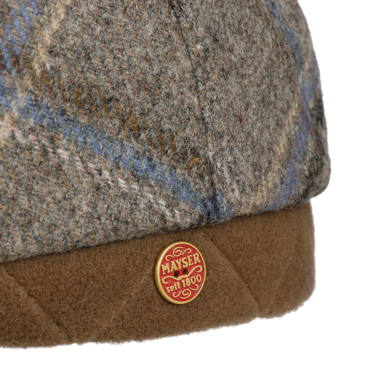 mayser-frankie-soft-casual-flatcap-herren-flatcap-karo-aus-merinowolle image 5