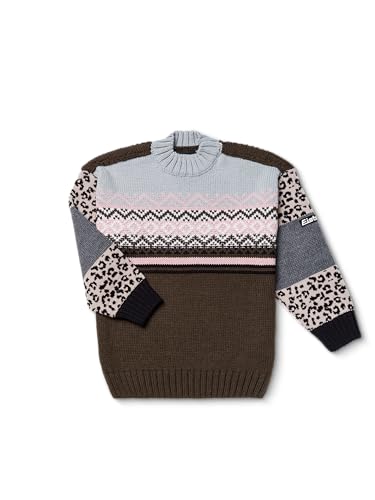 eisb-r-annemarie-norweger-pullover-damen-braun-merino-mix-mit-leo-und-flausch image 5