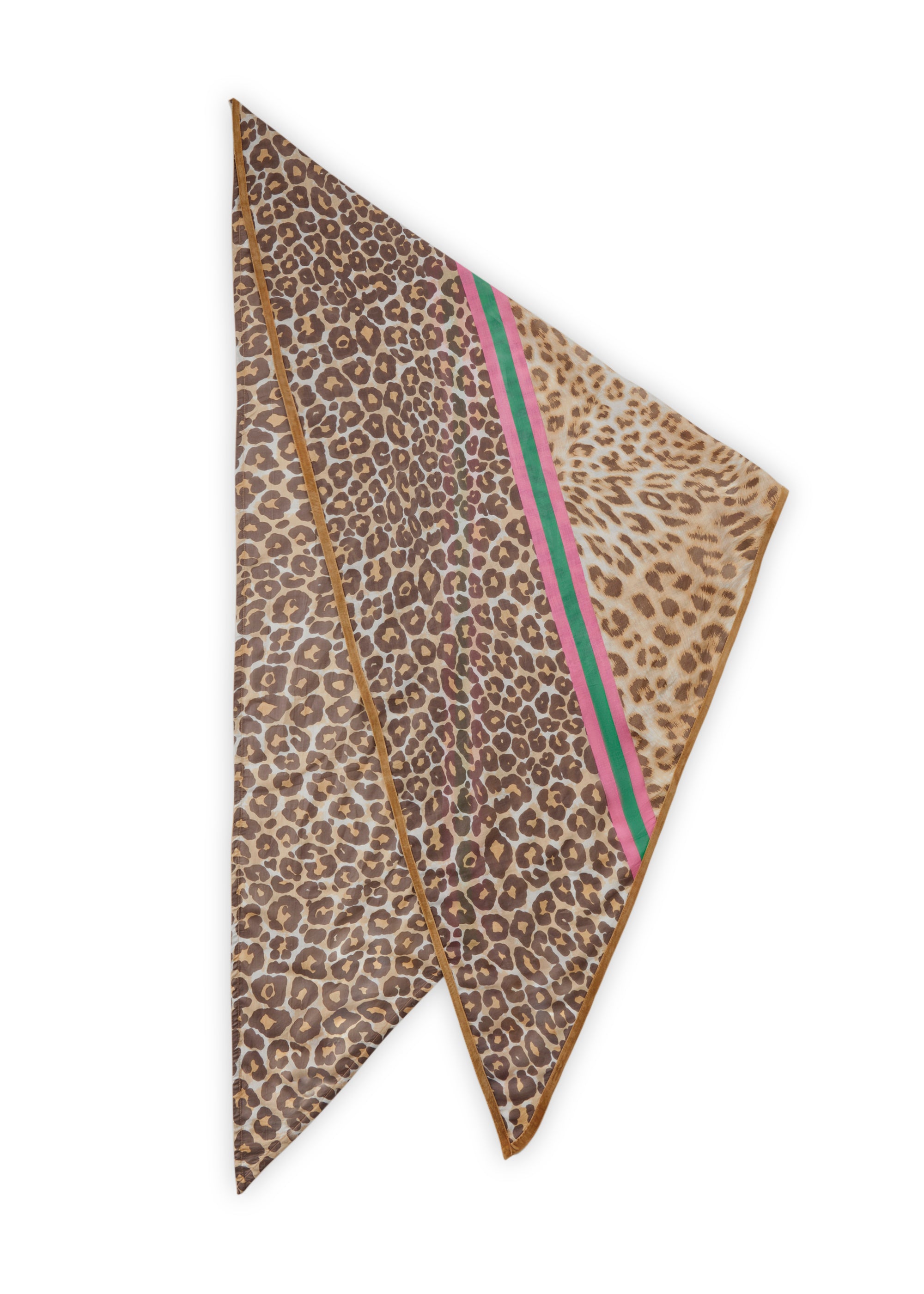 codello-dreieckstuch-organic-cotton-leo-muster-20-pure-cotton image 1
