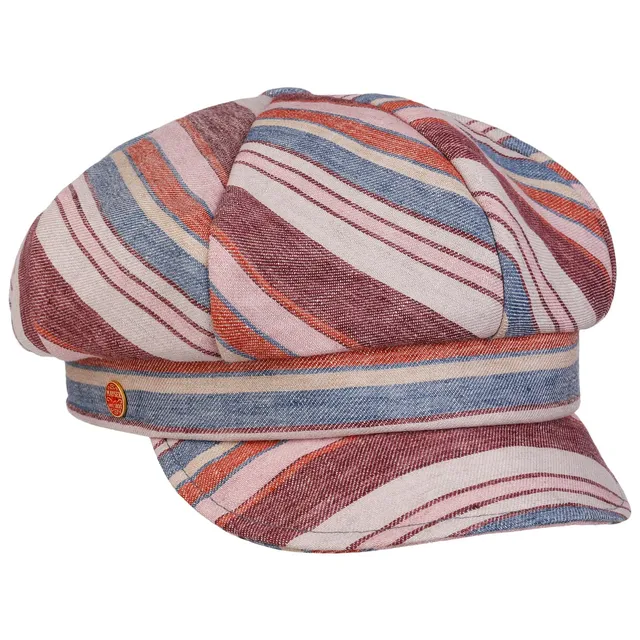 mayser-anja-multicolour-stripes-ballonm-tze-damen-aus-leinen image 1