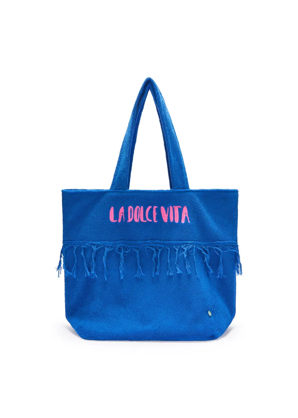 codello-frottee-shopper-mit-stickerei-strandtasche-aus-baumwolle image 1