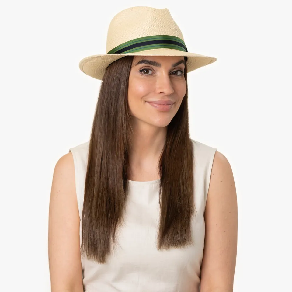 mayser-albenga-green-stripes-panamahut image 1