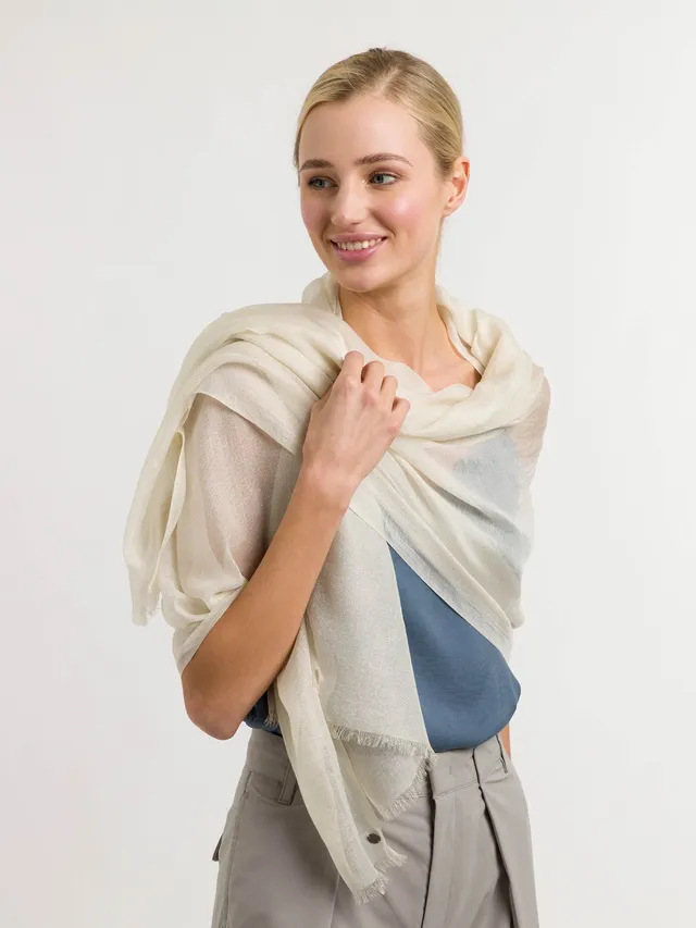 fraas-stola-mit-zartem-glitzer-viskose-80-x-180-cm-blau image 1