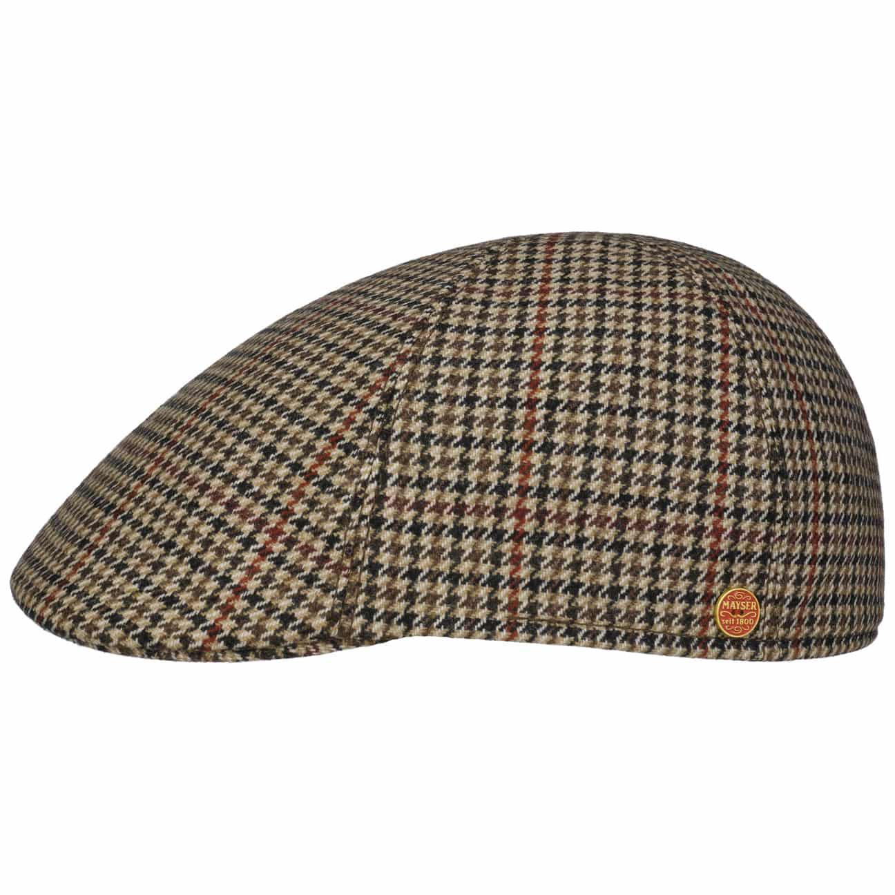 mayser-paddy-casual-houndstooth-flatcap-herren-schieberm-tze image 2