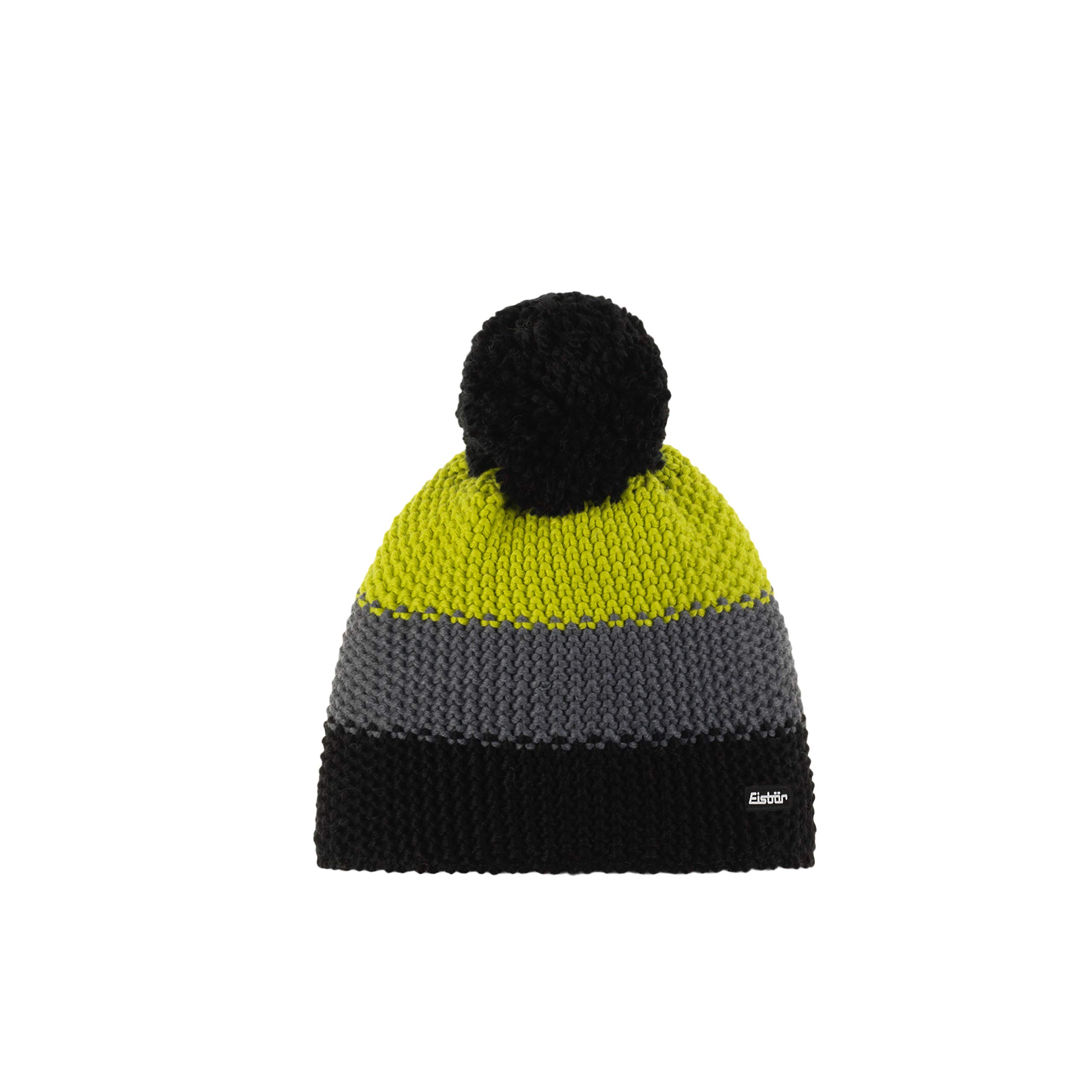 eisb-r-star-pompon-unisex-m-tze-mit-innenfleece-grobstrick-blockstreifen image 3