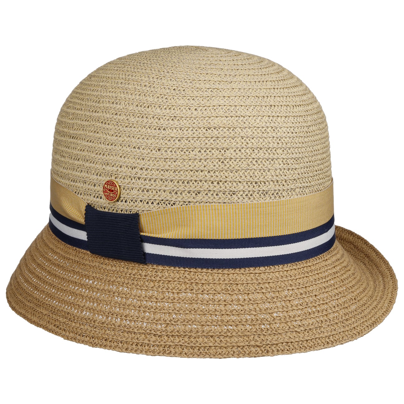 mayser-nanni-twotone-strohhut-damen-glockenhut-aus-papierstroh-faltbar image 2