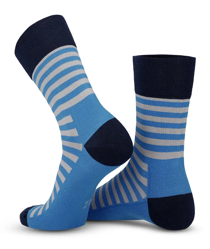 lenz-soft-touch-herren-socken-streifen-blau-komfortsocken image 3