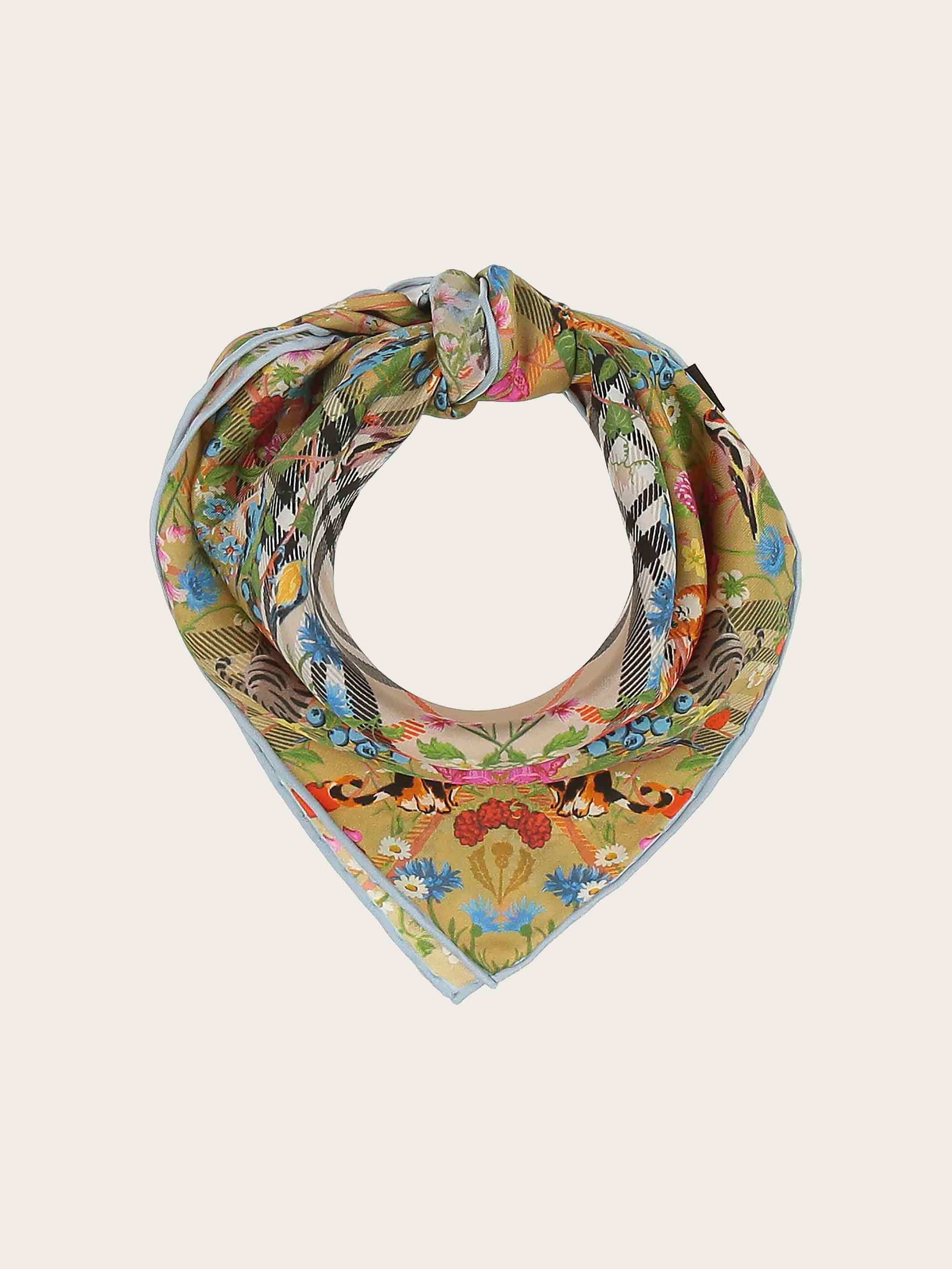 fraas-plaid-nickituch-aus-seide-mit-karo-und-tier-print-51-x-51-cm image 3