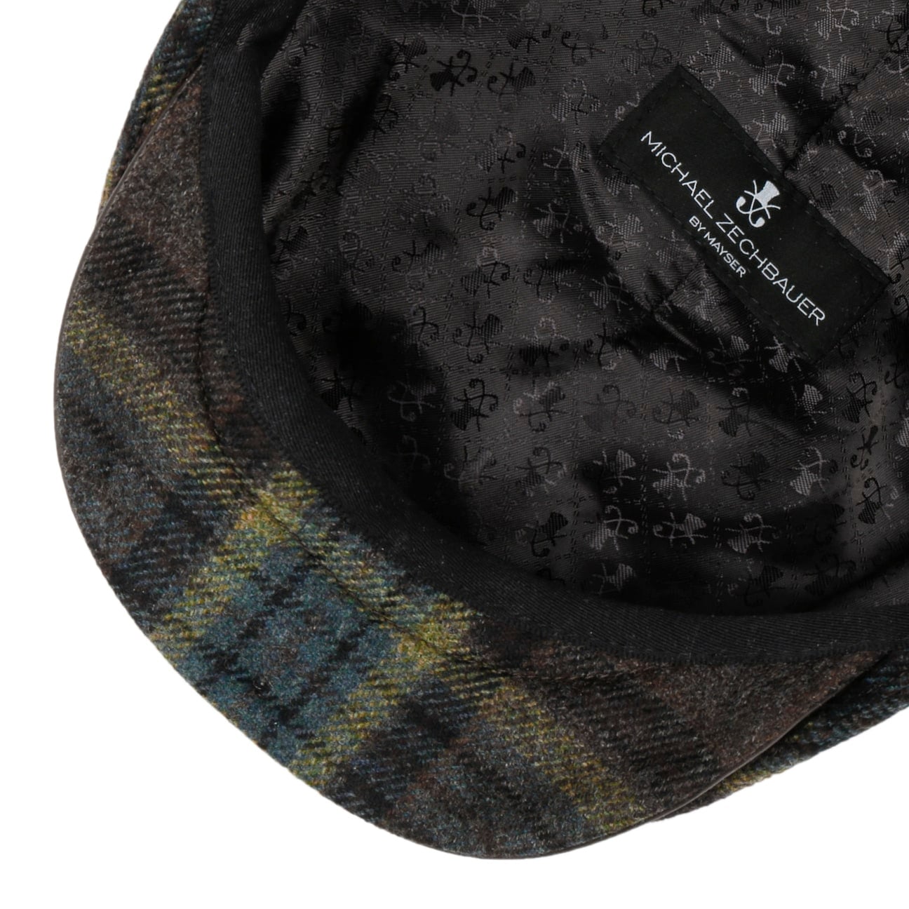 mayser-marzio-wool-check-flatcap-schieberm-tze-schurwolle-mit-lederschirm image 4