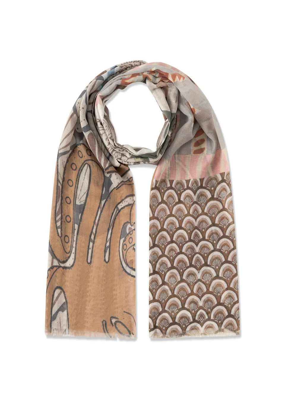 codello-schal-aus-baumwoll-mix-mit-muschelmotiv image 1