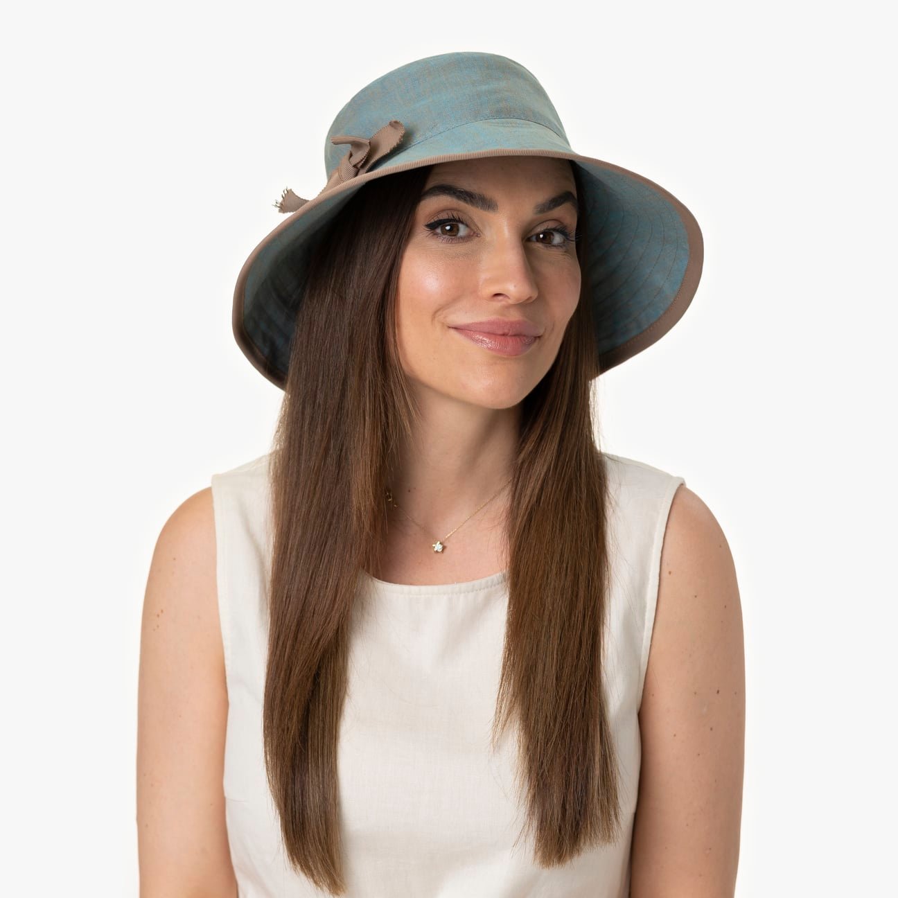 mayser-enna-melange-damenhut-sommerhut-aus-leinen-mit-schleife image 1