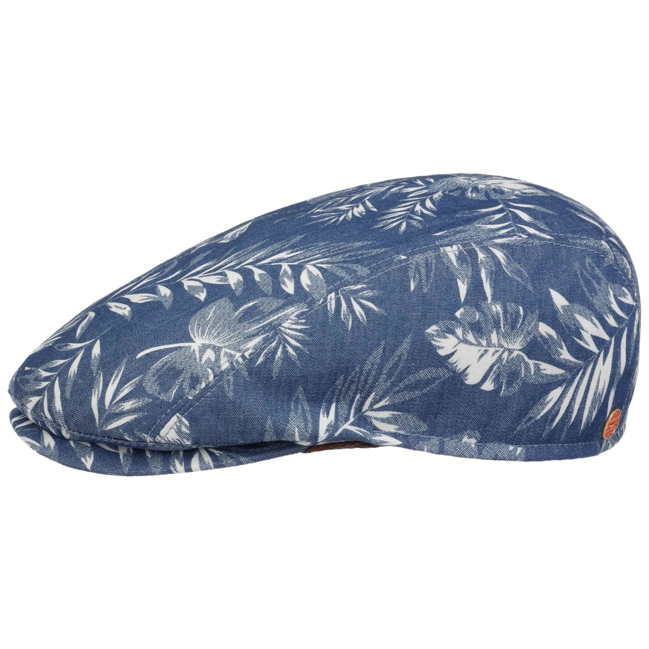 mayser-flower-denim-flatcap-flatcap-mit-bl-ttermuster image 2