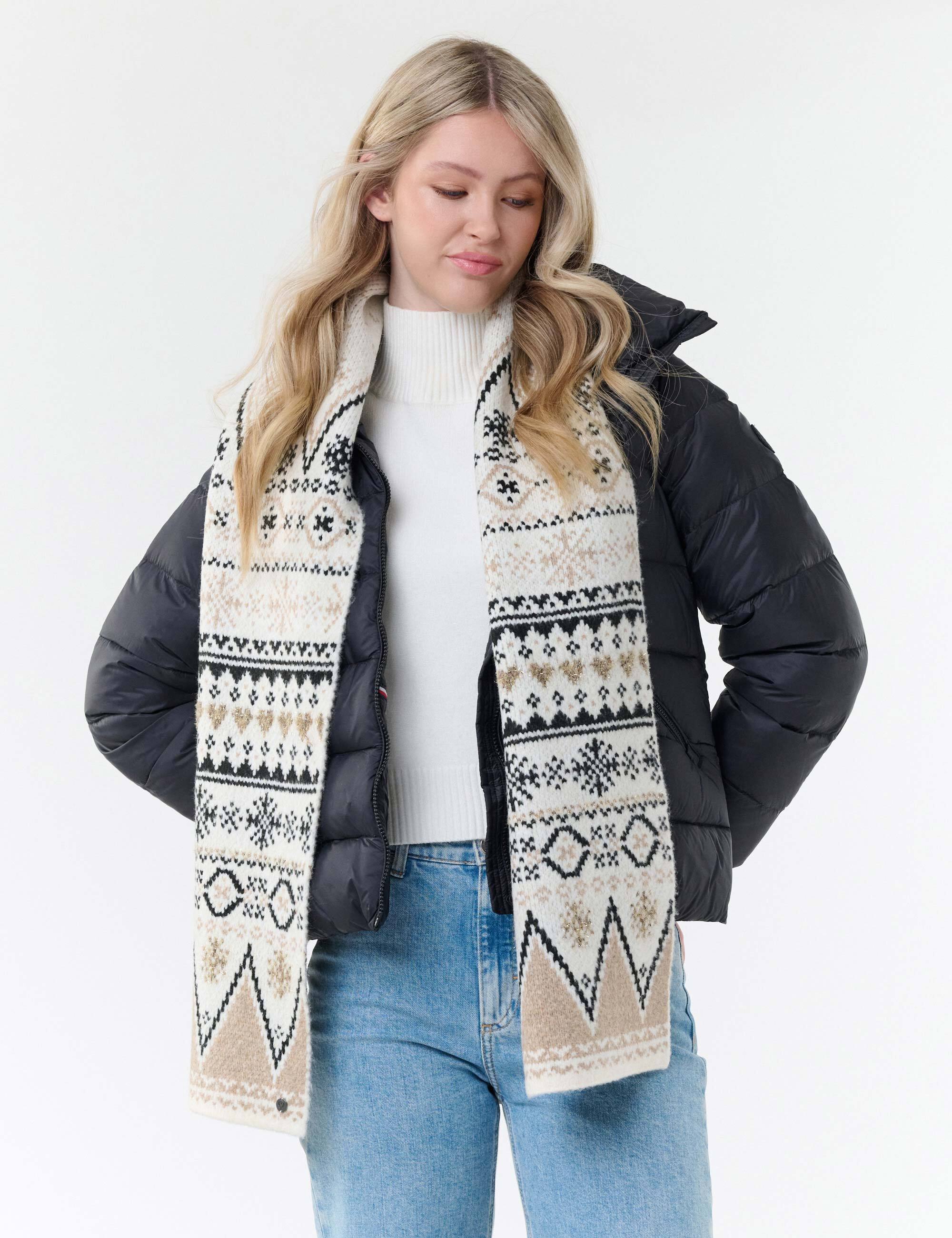 fraas-strickschal-norweger-muster-damen-winter-schal-25-x-180-cm image 1