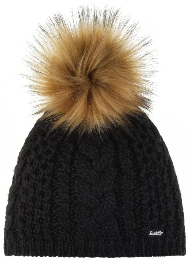 eisb-r-afra-lux-beanie-damen-strickm-tze-mit-bommeln-und-futter image 1