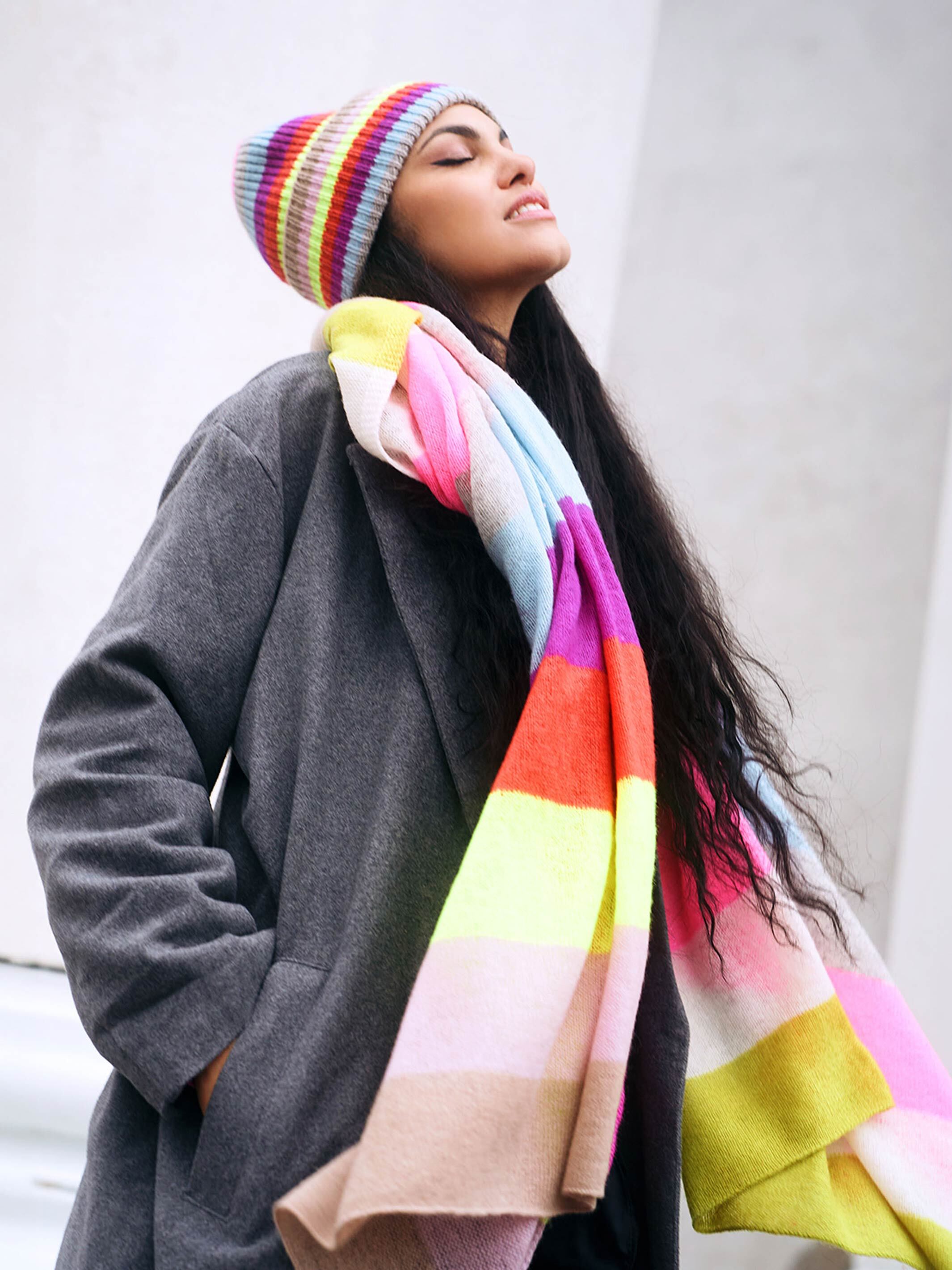 fraas-grobstrick-beanie-geringelt-aus-100-wolle-mit-breiter-krempe image 4