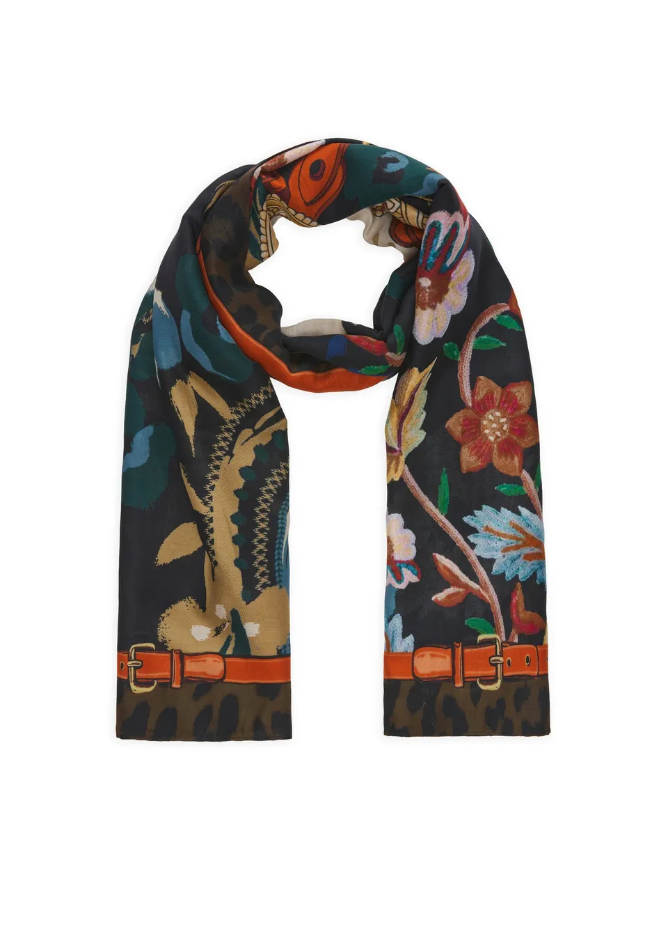 codello-schal-mit-floralem-herbst-print image 1