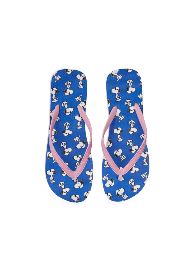 codello-peanuts-flip-flops-mit-snoopy-motiven-in-blau image 1
