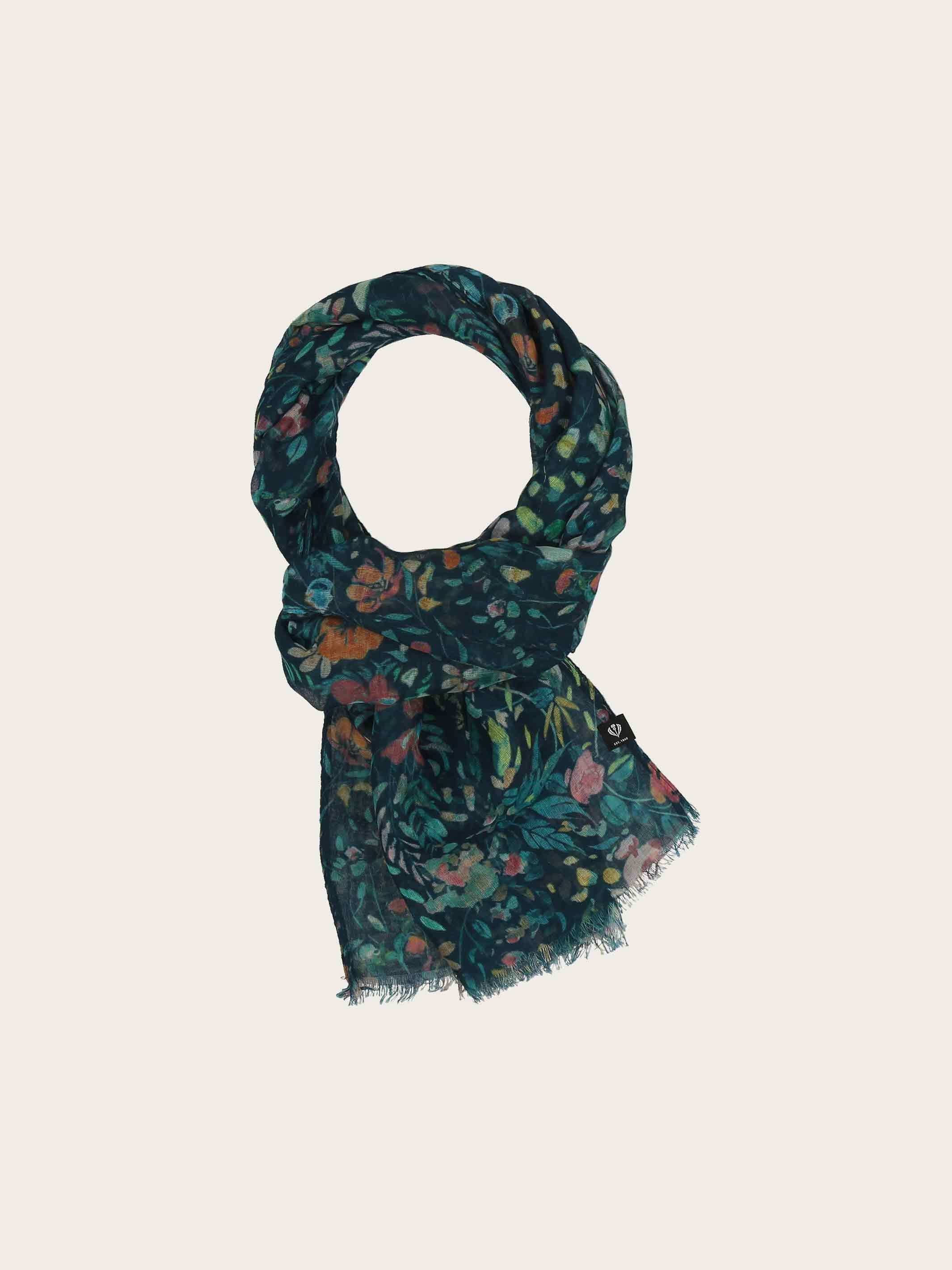 fraas-sustainability-edition-schal-blumen-design-50-x-180-cm-blau image 4