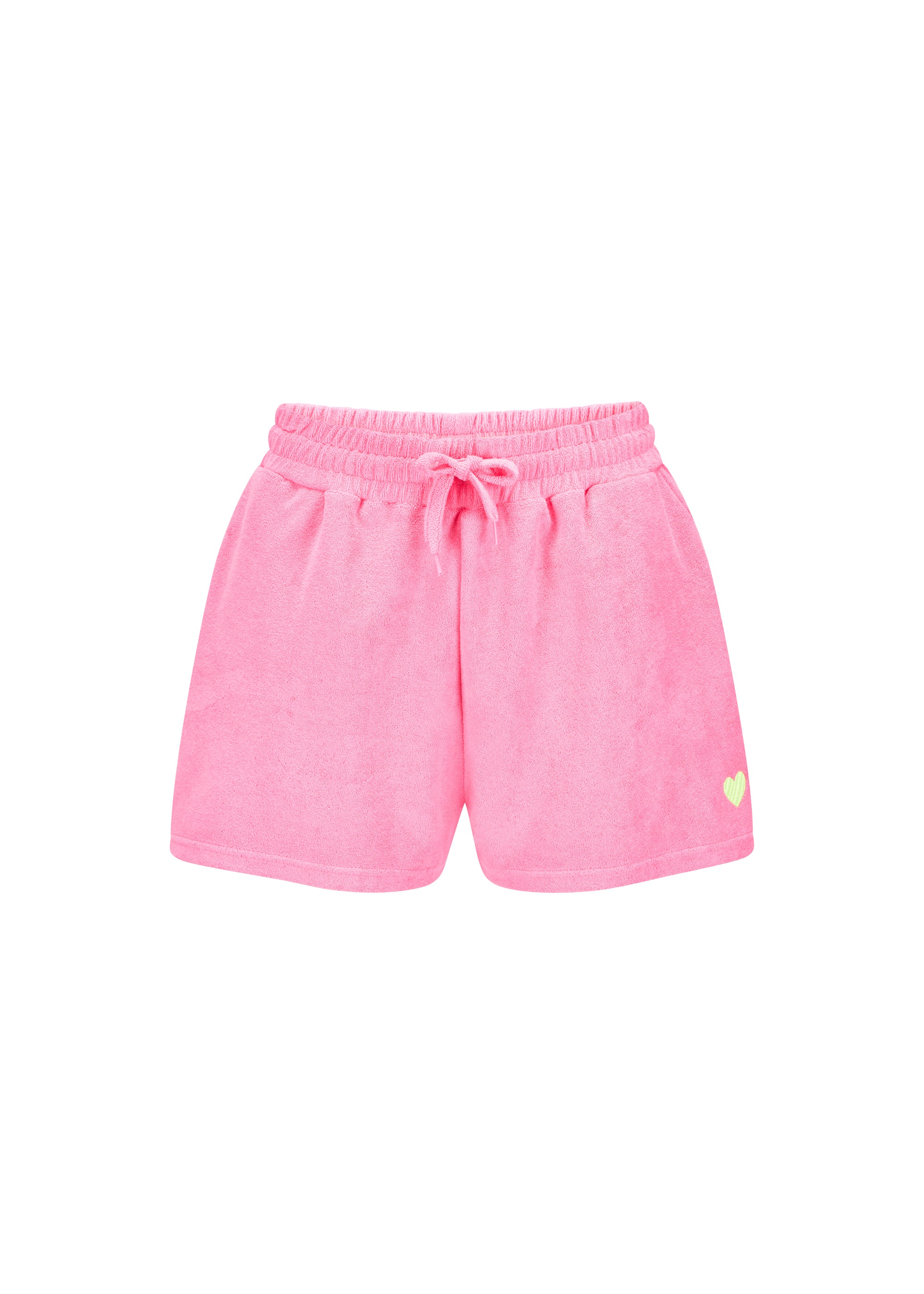 codello-frottee-shorts-mit-herz-stickerei-baumwoll-mix-summer-collection image 3