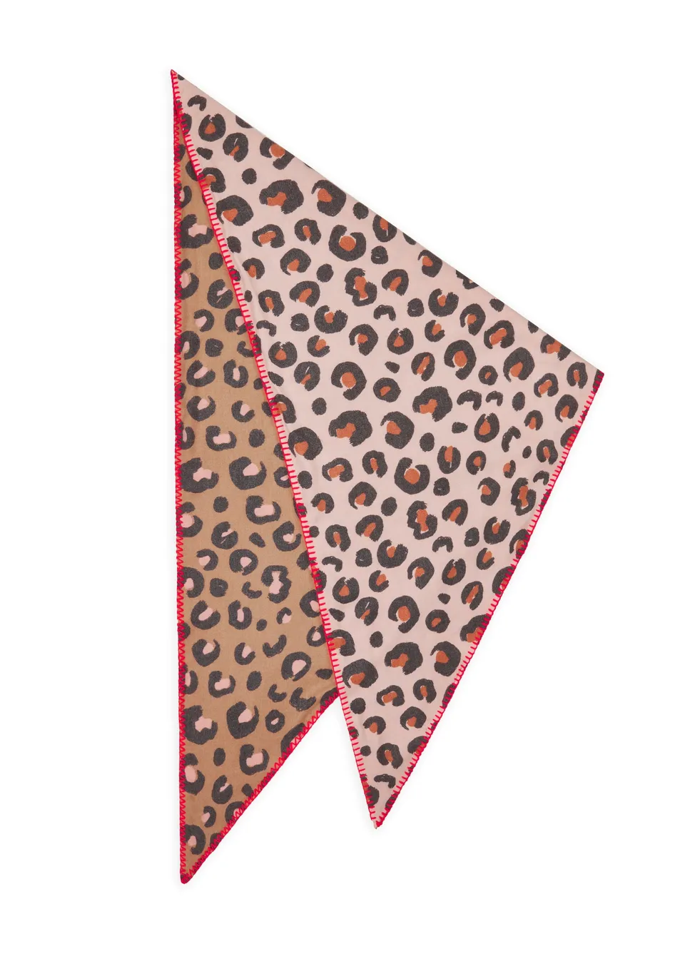 codello-kaschmirweiches-dreieckstuch-mit-leo-muster-in-rosa image 1