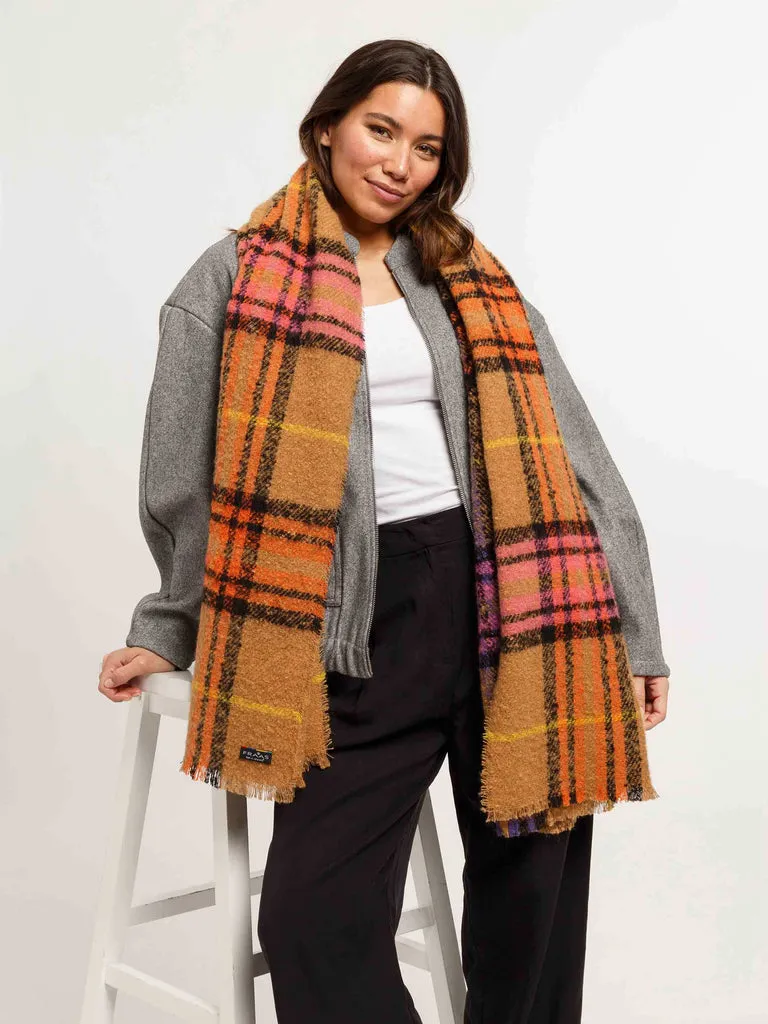 fraas-boucl-cashmink-stola-mit-fraas-plaid-karo-63-x-200-cm image 1