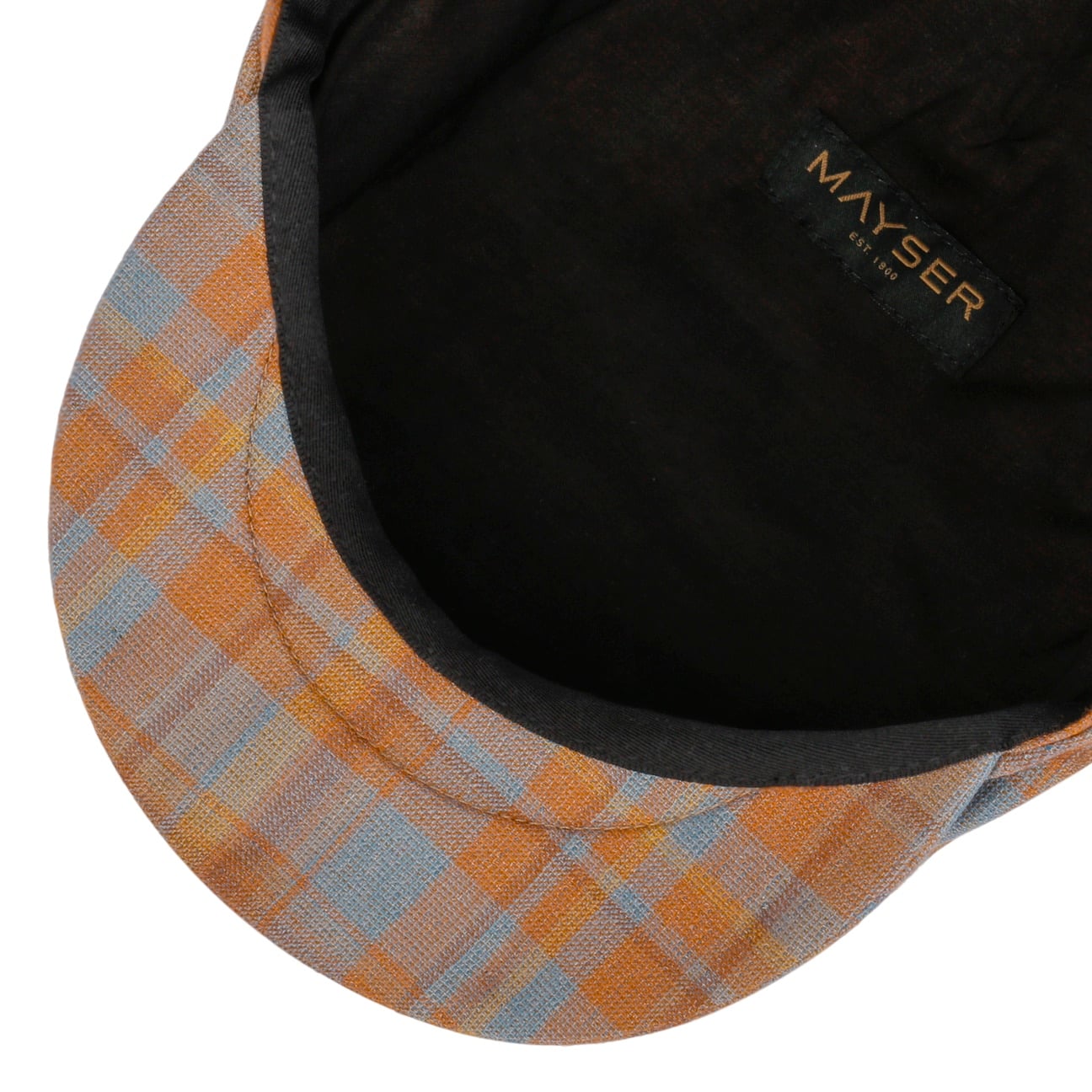 mayser-frankie-superior-wool-silk-flatcap-herren-karo image 4