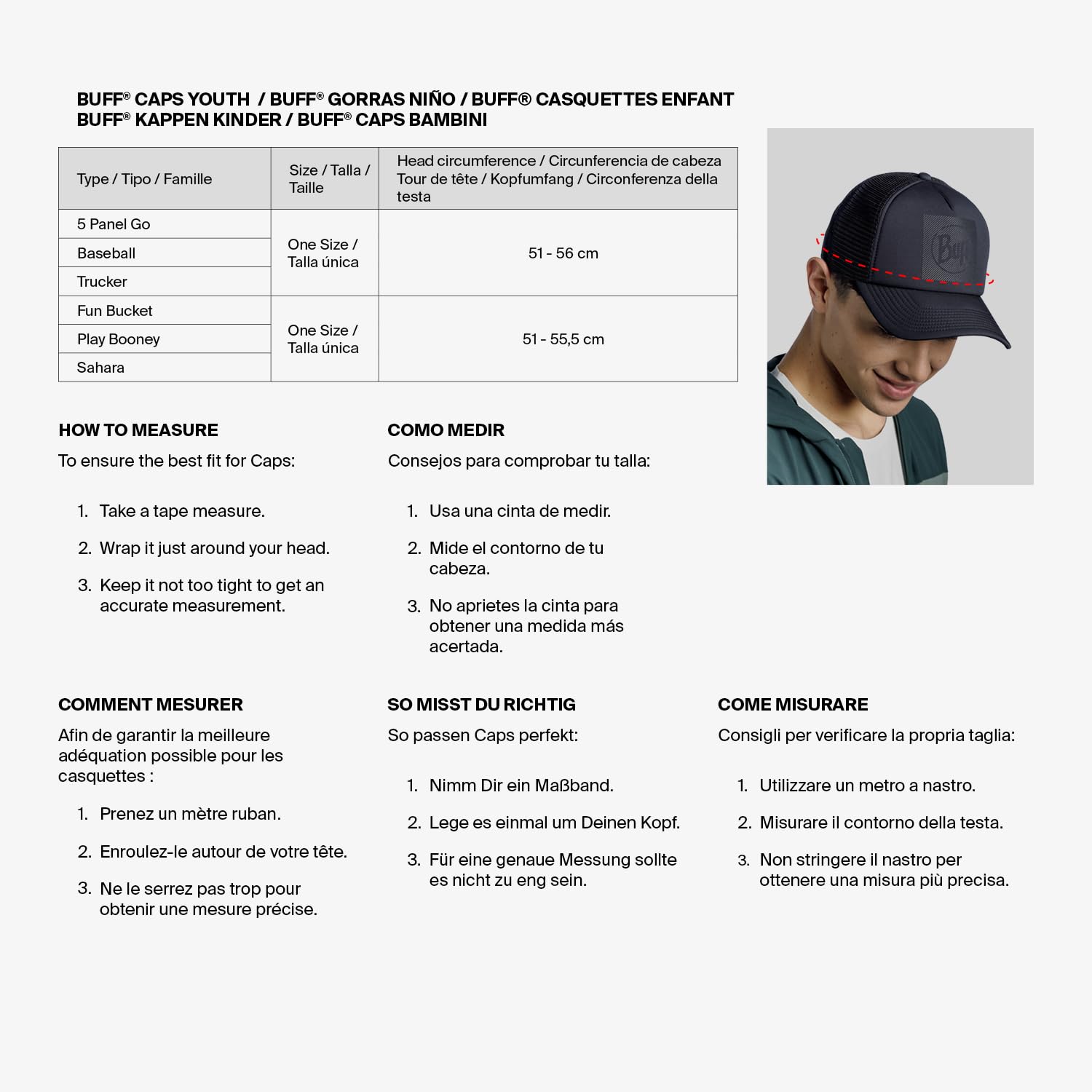 buff-trucker-kappe-kinder-verstellbar image 5