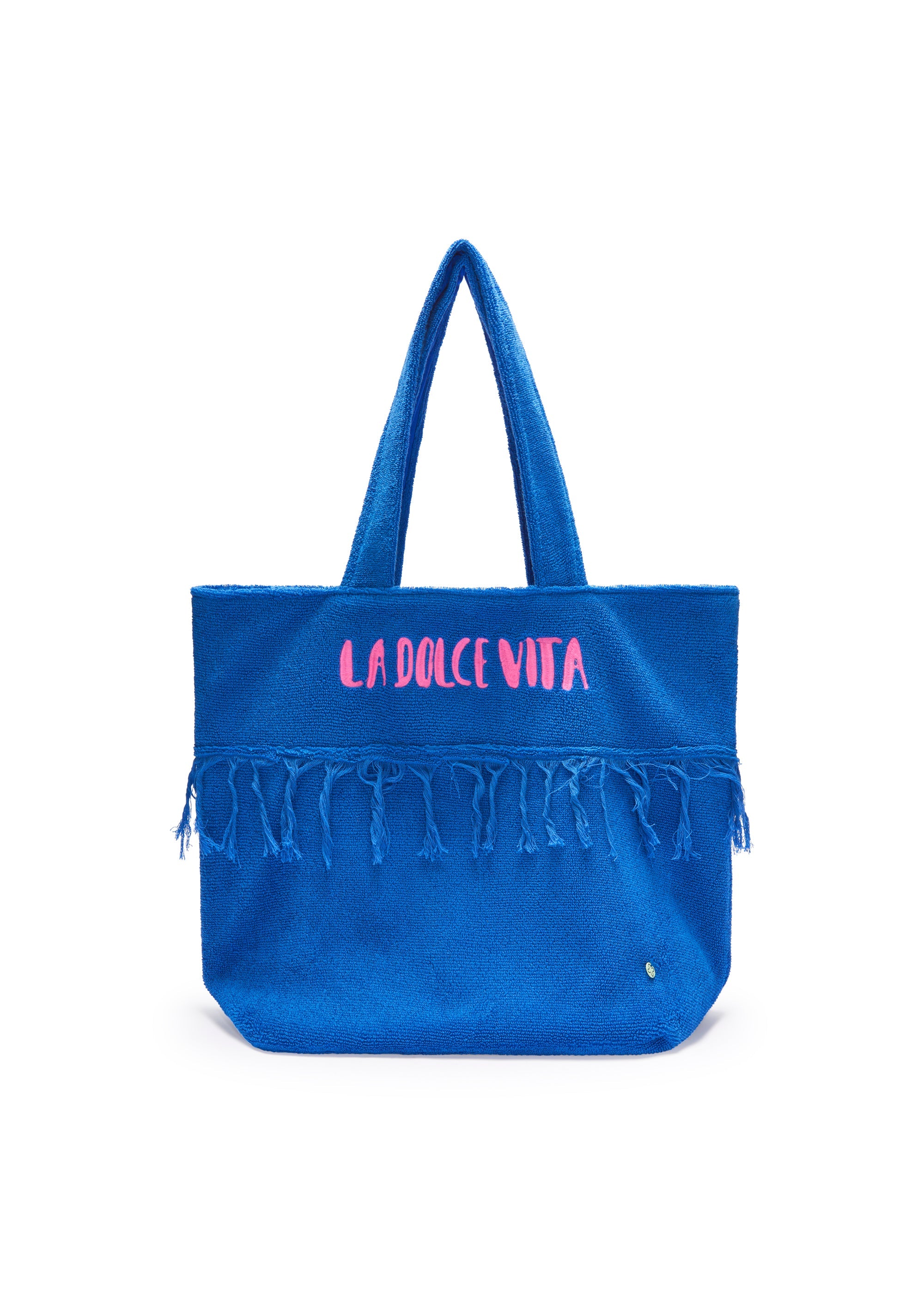 codello-frottee-shopper-mit-stickerei-strandtasche-aus-baumwolle image 1